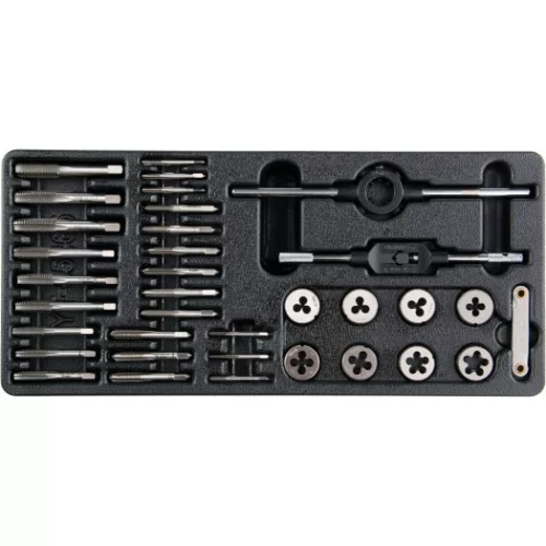 YATO Menetfúró- és vágó készlet 35 részes (fiókbetét) (YT-55465)