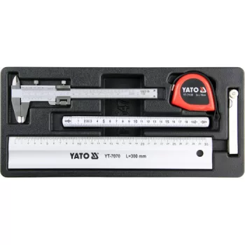   YATO Mérőeszköz készlet 5 részes (fiókbetét) (YT-55474)
