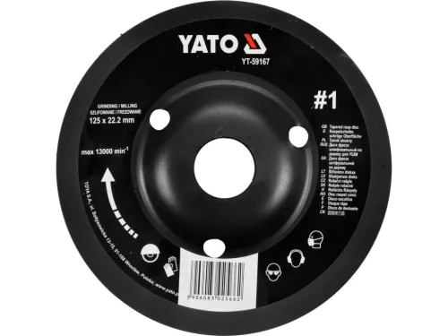 YATO Ráspolykorong durva #1 125 mm (YT-59167)