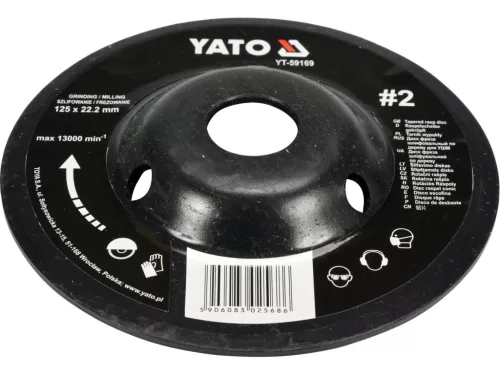 YATO Rotációs ráspolykorong közepes #2 125mm (YT-59169)
