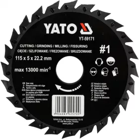 YATO Ráspolyos vágótárcsa 115mm (YT-59171)