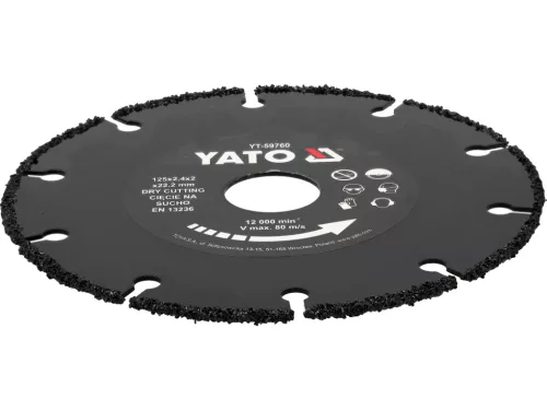 YATO Univerzális vágótárcsa fához sarokcsiszolóra 125 mm (YT-59760)