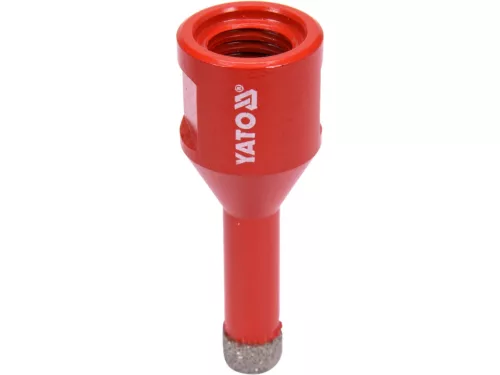 YATO Gyémánt koronafúró burkolólaphoz sarokcsiszolóra, 10 mm, M14, száraz fúráshoz (YT-60443)