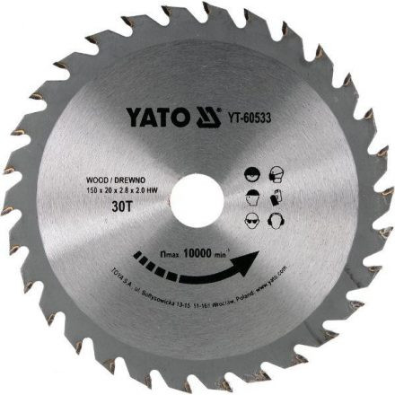 YATO Fűrésztárcsa fához 150/20/30 (YT-60533)