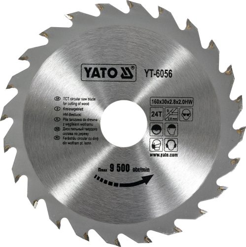 YATO Fűrésztárcsa fához 160/30/24 (YT-6056)