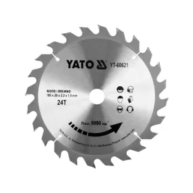   YATO Fűrésztárcsa fához 185 x 20 x 1,5 mm / 24T (YT-60621)
