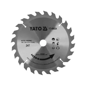   YATO Fűrésztárcsa fához 190/20/24 wolframkarbidos (YT-60634)