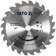 YATO Fűrésztárcsa fához 190/20/24 wolframkarbidos (YT-60634)