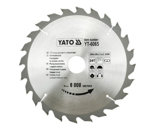 YATO Fűrésztárcsa fához 200/30/24 (YT-6065)