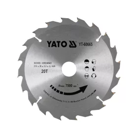 YATO Fűrésztárcsa fához 210x30mm 20T (YT-60665)