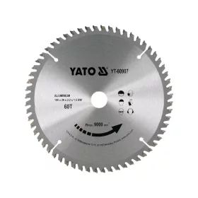 YATO Fűrésztárcsa Alumíniumhoz 180x60Tx20 mm (YT-60907)