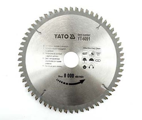 YATO Fűrésztárcsa Alumíniumhoz 200/30/60 (YT-6091)