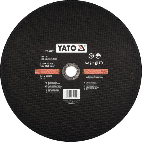 YATO Vágókorong fémre 355x3,2x25,4 mm (YT-61132)