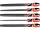YATO Reszelő készlet 5 részes 250 mm durva (YT-6238)