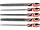 YATO Reszelő készlet 5 részes 250 mm finom (YT-6239)