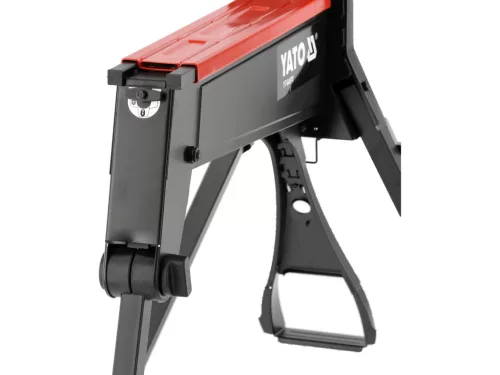 YATO Lábbal működtethető mobil satu 0–955 mm, 10 kN szorítóerő, 300 kg terhelhetőség (YT-64970)