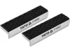 YATO Puha mágneses satupofa alumínium testtel és gumibetéttel, 100 × 30 × 10 mm, 2 db (YT-65001)