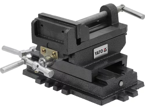 YATO Keresztszános gépsatu 100 mm, kétirányú állítással, öntöttvas kivitelben (YT-65075)