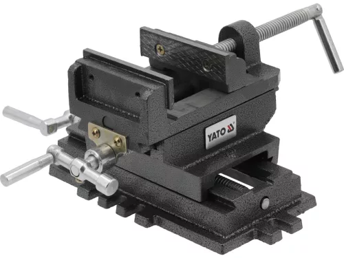 YATO Keresztszános gépsatu 100 mm, kétirányú állítással, öntöttvas kivitelben (YT-65075)
