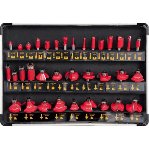 YATO Felsőmaró készlet 35 db-os, alumínium kofferben  (YT-6803)