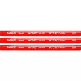 YATO ÁCSCERUZA 175 MM FÁRA PIROS, 3 DB (YT-692603)