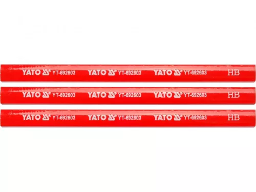 YATO ÁCSCERUZA 175 MM FÁRA PIROS, 3 DB (YT-692603)