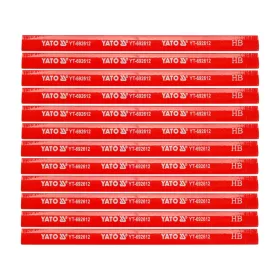 YATO ÁCSCERUZA 175 MM FÁRA PIROS, 12 DB (YT-692612)