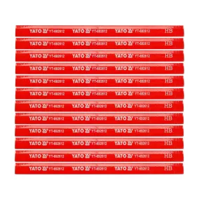 YATO ÁCSCERUZA 175 MM FÁRA PIROS, 12 DB (YT-692612)