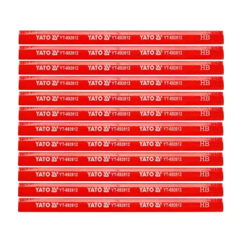 YATO ÁCSCERUZA 175 MM FÁRA PIROS, 12 DB (YT-692612)