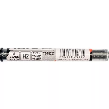YATO Ácsceruza grafit betét szürke H2 (5db/cs) (YT-69286)