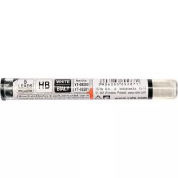 YATO Ácsceruza grafit betét fehér HB (5db/cs) (YT-69287)