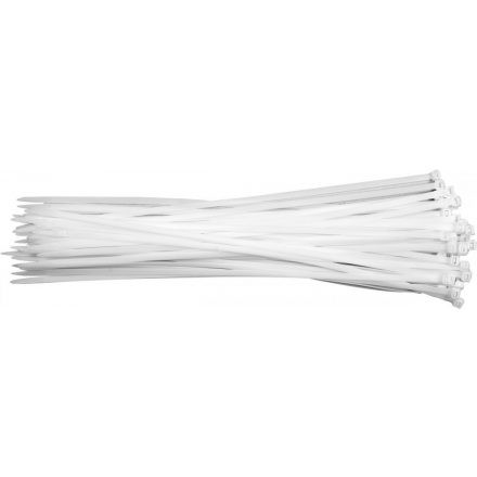 YATO Kábelkötegelő fehér 300 x 7,6 mm (50 db/cs) (YT-70631)