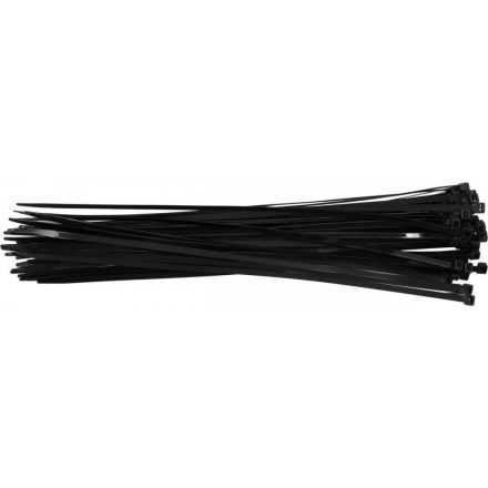 YATO Kábelkötegelő fekete 500 x 7,6 mm (50 db/cs) (YT-70655)