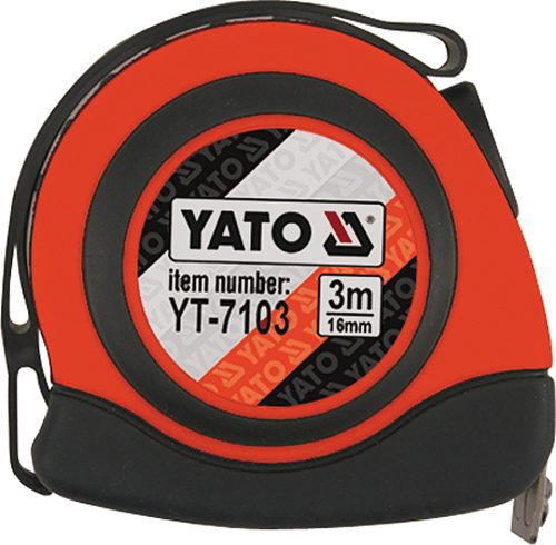YATO Mérőszalag 3 m/16 mm, mágneses, nylon bevonatú  (YT-7103)