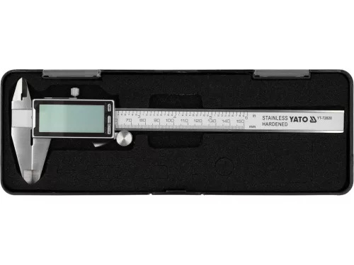YATO Digitális tolómérő 150 mm, nagyméretű (2,4")  kijelzővel  (YT-72020)