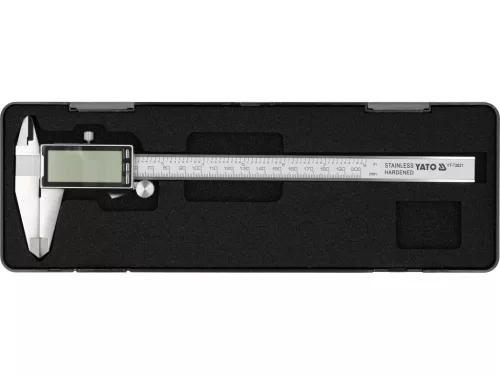 YATO Digitális tolómérő 200 mm, nagyméretű (2,4")  kijelzővel (YT-72021)