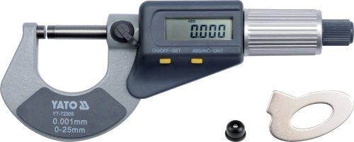 YATO Digitális mikrométer 0-25 mm +/-0,01 mm  (YT-72305)