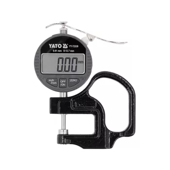   YATO Digitális VASTAGSÁGMÉRŐ TÁBLÁVAL 12,7 MM / 0,01 MM (YT-72320)