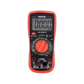   YATO Digitális multiméter True RMS, 600 V, 20 A, NCV, 60 MHz frekvenciaméréssel (YT-73083)