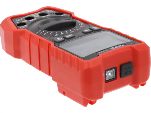 YATO Digitális multiméter True RMS AC/DC, 1000 V, 20 A, NCV, 25 000 kijelzési érték (YT-730895)