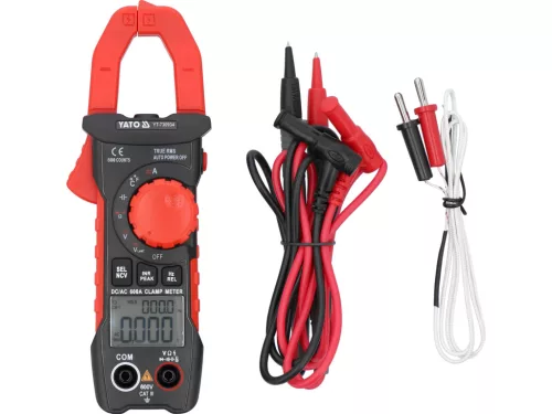 YATO TRUE RMS AC/DC ÁRAMFOGÓ MULTIMÉTER 10 mA–600 A (YT-730934)