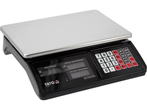 YATO Elektronikus mérleg 40 kg méréshatárral, 5 g osztásértékkel (YT-73270)
