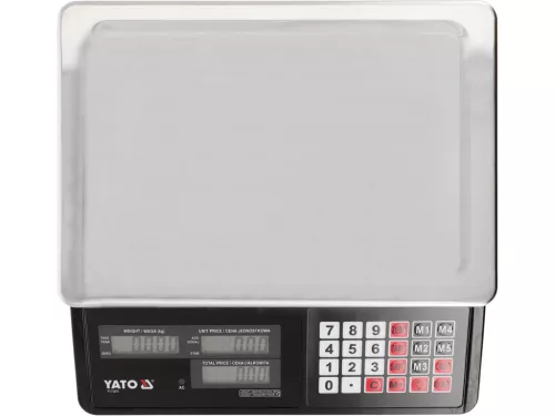 YATO Elektronikus mérleg 40 kg méréshatárral, 5 g osztásértékkel (YT-73270)