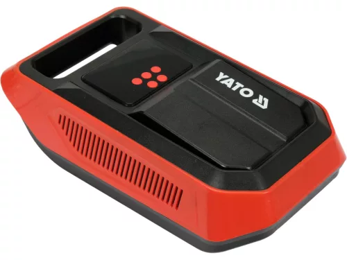 YATO Autós kompresszor 12 V, 120 W, 25 l/perc, 10 bar, LCD nyomáskijelzővel és LED lámpával (YT-73470)