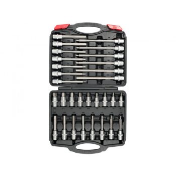   YATO BIT DUGÓKULCS KÉSZLET 30 RÉSZES IMBUSZ 1/2" 5-19 MM CRV (YT-77540)