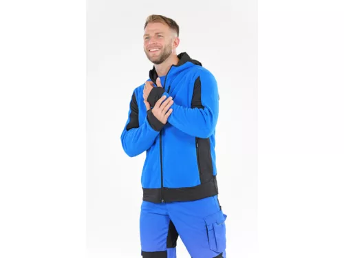 YATO POLÁR PULÓVER KAPUCNIVAL SARNA BLUE – 2XL MÉRET (YT-79164)