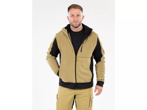 YATO POLÁR KAPUCNIS DZSEKI SARNA KHAKI, 3XL  (YT-79199)