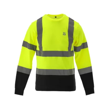   YATO "ORIOLUS" Hosszú ujjú jól láthatósági póló, sárga-fekete, 3XL-es méret (YT-79387)