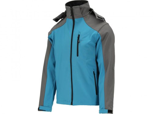 YATO Sportos softshell kabát kapucnival kék XL-es méret (YT-79563)