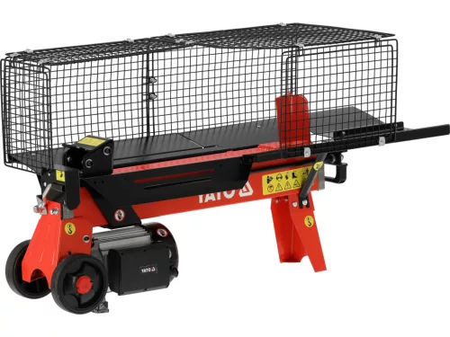 YATO Elektromos rönkhasító,  védőráccsal 5 tonna nyomás, 55 mm átmérő (YT-79950)